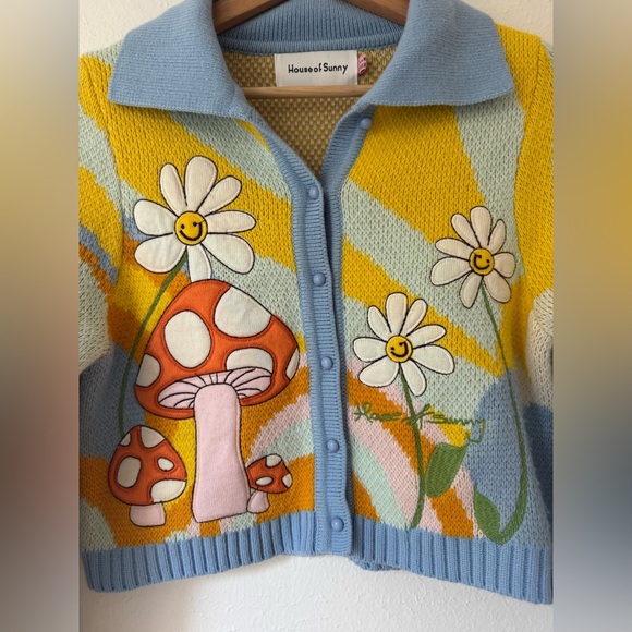 House of Sunny Big Bloom Cardigan Sweater - Picture 10 of 16